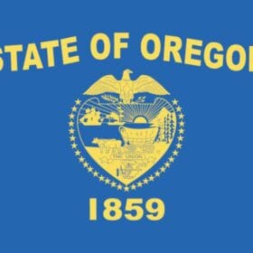 Oregon State Flag Wall Window Car Vinyl Sticker Decal