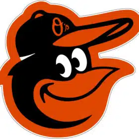 Baltimore Orioles Logo American Professional Baseball Team MLB Maryland Major League American League East Division Historic Sports Smiley Cartoon Bird Head vinyl sticker