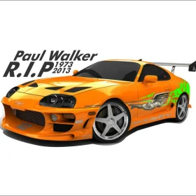 Paul Walker Supra RIP vinyl sticker