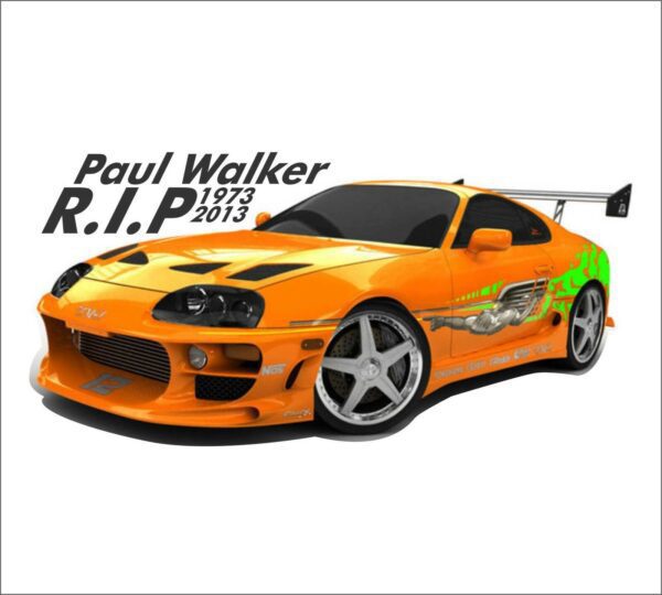 Paul Walker Supra RIP vinyl sticker