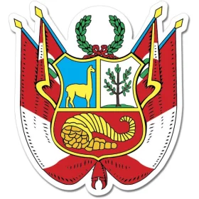 Peru Coat of Arms Emblem Wall Window Car Vinyl Sticker Decal
