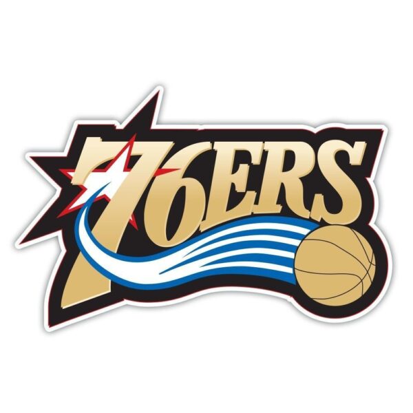 Philadelphia 76ers New NBA Logo Basketball vinyl sticker