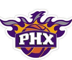 Phoenix Suns NBA Logo Basketball vinyl sticker