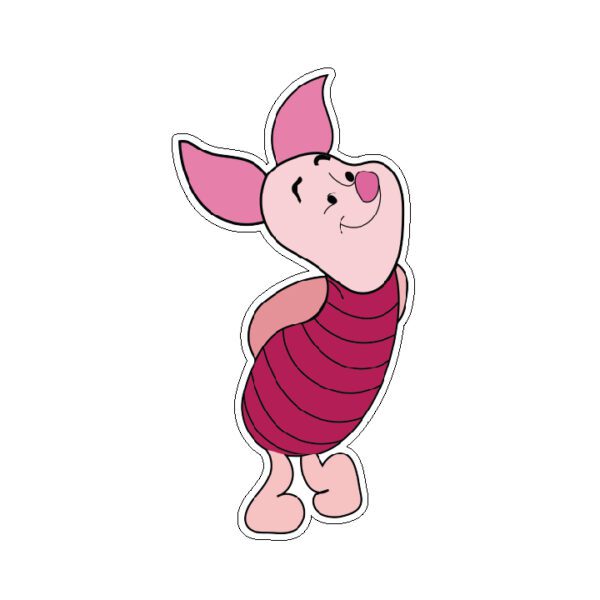 Piglet Winnie The Pooh vinyl sticker