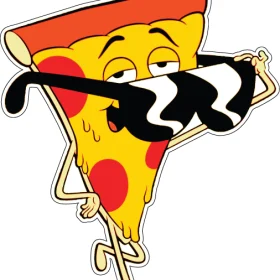 Pizza Steve With Sunglasses vinyl sticker