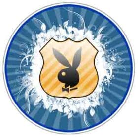 PlayBoy Emblem Blue Vinyl Sticker