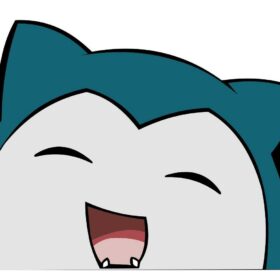 Pokemon Snorla Peeker vinyl sticker