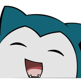 Pokemon Snorla Peeker vinyl sticker