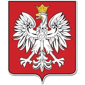 Poland Coat of Arms Emblem Wall Window Car Vinyl Sticker Decal