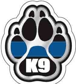 Police K9 Paw Decal K-9 Dog Unit Officer