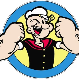 Popeye The Sailor Man Tattoo Anchors vinyl sticker