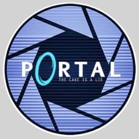 Portal Video Game Logo Vinyl Sticker