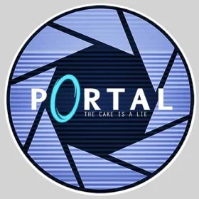 Portal Video Game Logo Vinyl Sticker