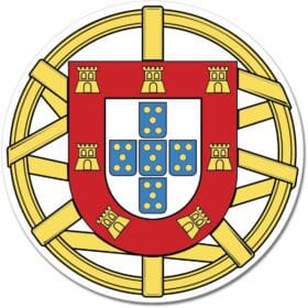 Portugal Coat of Arms Emblem Wall Window Car Sticker Decal