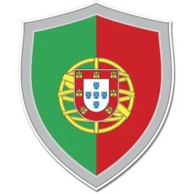 Portugal Shield Flag Wall Window Car Vinyl Sticker Decal