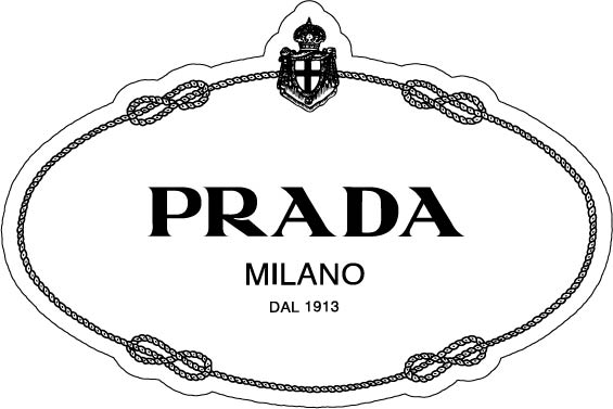 Prada Logo vinyl sticker printed vinyl decal - AG Design