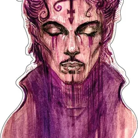 Prince Purple Rain Art Vibrant Timeless Expression of Musical Majesty Crying In The Rain vinyl sticker