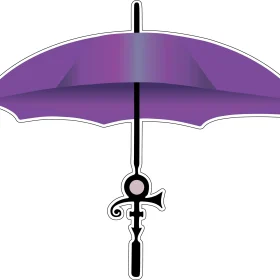 Prince Musician Umbrella Symbol Purple Rain Music