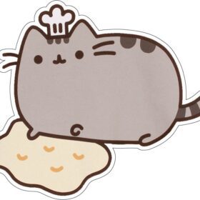 Pusheen Baker Men's Detail Redo vinyl sticker