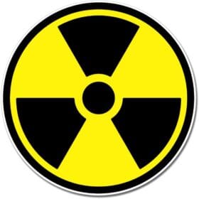 Radioactive Warning Caution Circle Sign Wall Vinyl Sticker