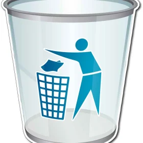 Recycling Bin Vinyl Sticker