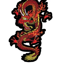 Red Flying Dragon vinyl sticker