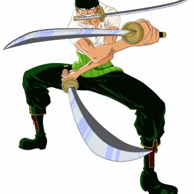 Render Zoro vinyl sticker