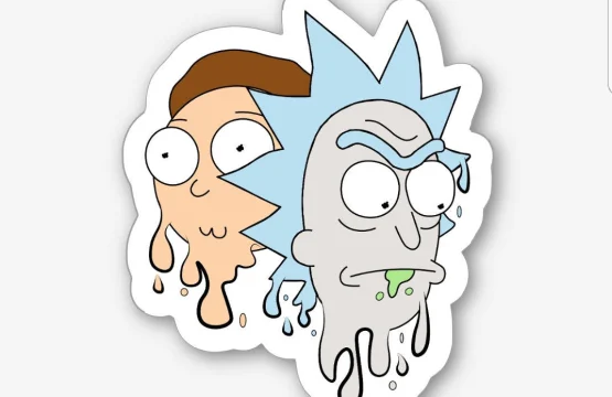 Rick & Morty Drip vinyl sticker