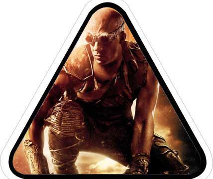 Riddick Movie Art Vin Diesel Fans Fight For Survival Vinyl Sticker