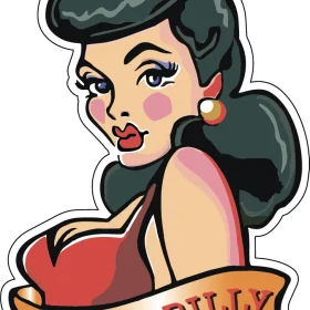 Rockabilly Girl Ready vinyl sticker