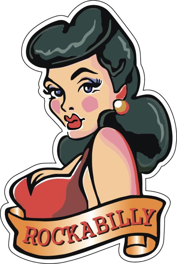 Rockabilly Girl Ready vinyl sticker