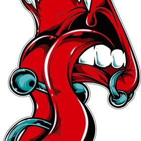 Rolling Stone Monster Tongue vinyl sticker