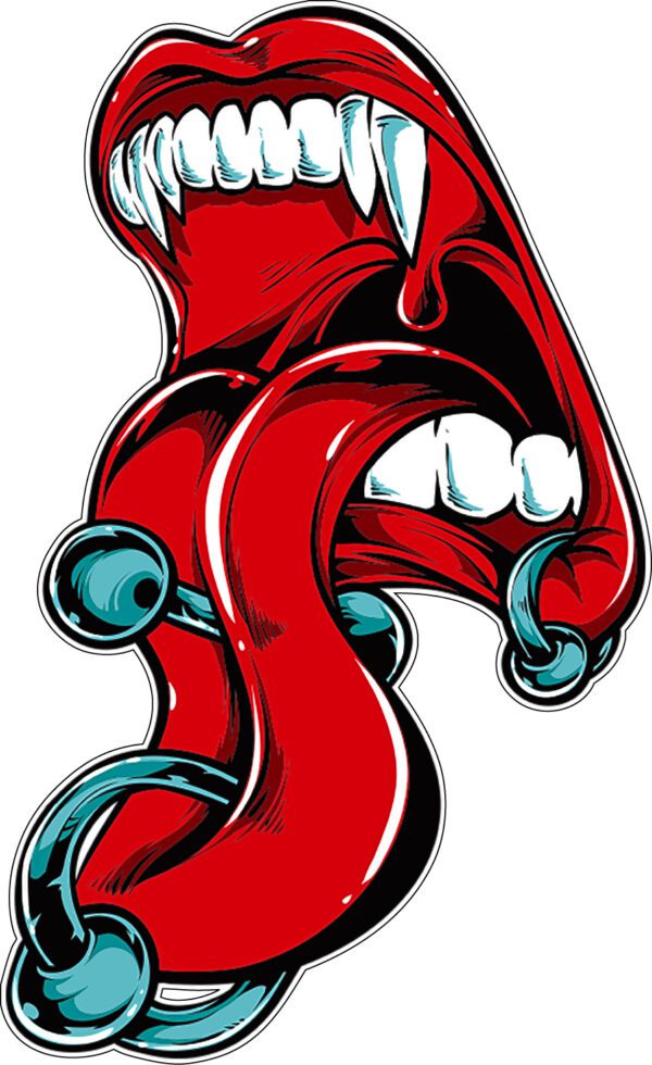 Rolling Stone Monster Tongue vinyl sticker