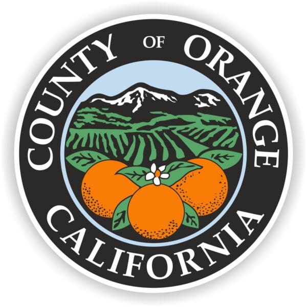 STICKER Orange county seal California bumper decal.JPG