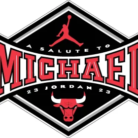 Salute To Michael Jordan vinyl sticker