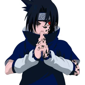 Sasuke Uchiha Madara Naruto Rise Of A Ninja vinyl sticker
