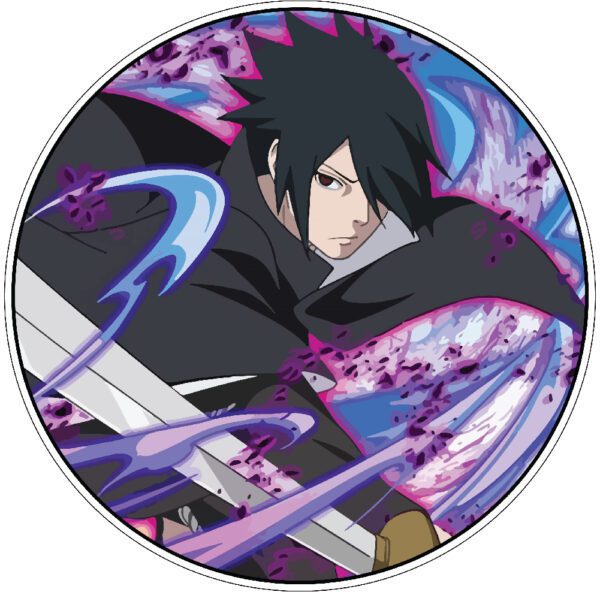 Sasuke Uchiha Older Purple And Blue Rope Itachi Vinyl Sticker