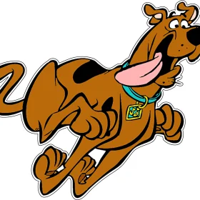 Scooby Doo Running vinyl sticker