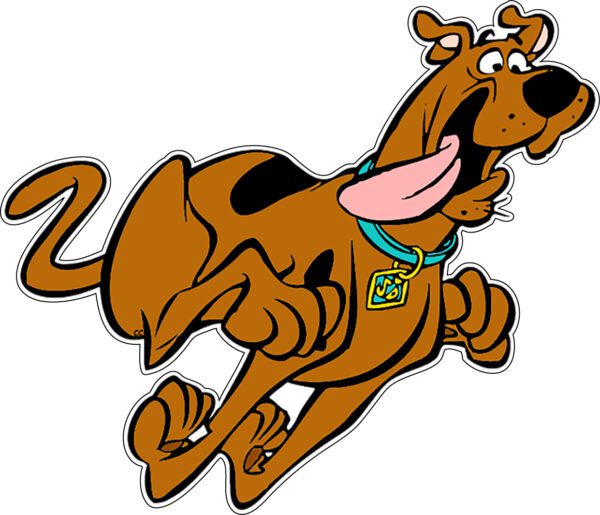 Scooby Doo Running vinyl sticker