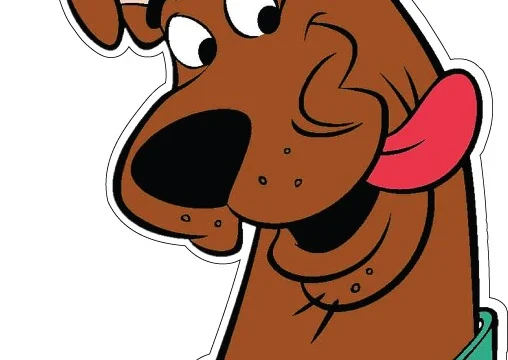 Scooby Doo Tongue vinyl sticker