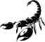 Scorpion Zodiac Sign Cut Out Vinyl Decal