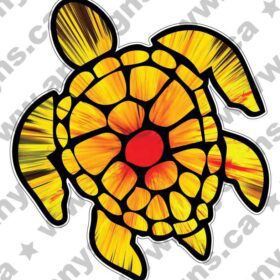 Sea Turtles Explosion vinyl sticker