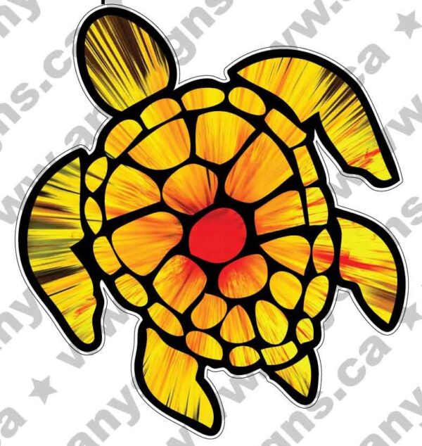 Sea Turtles Explosion vinyl sticker