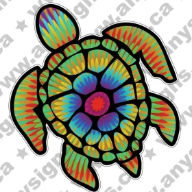 Sea Turtles Rainbow vinyl sticker