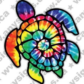 Sea Turtles Rastafari vinyl sticker