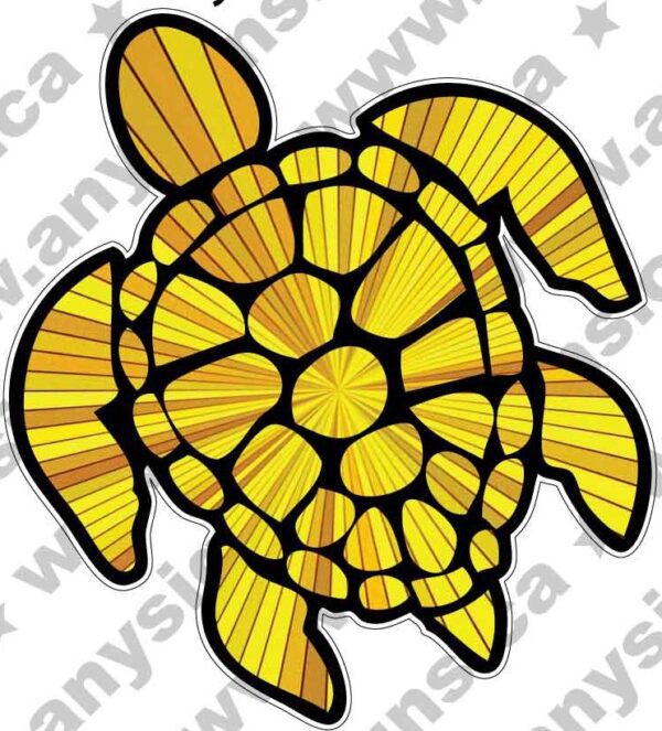 Sea Turtles Sunny vinyl sticker