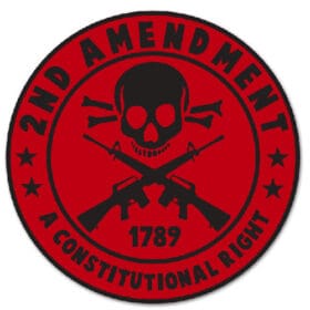 Second-Amendment-Constitution-Red-Bumper-Car-Vinyl-Sticker