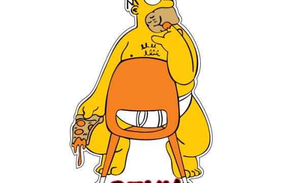 Sexy Homer Simpson vinyl sticker