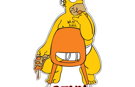 Sexy Homer Simpson vinyl sticker