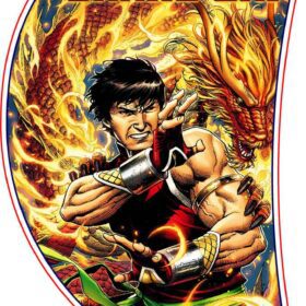 Shang Chi Fire Dragon Legend Ten Rings Movie Art Vinyl Sticker